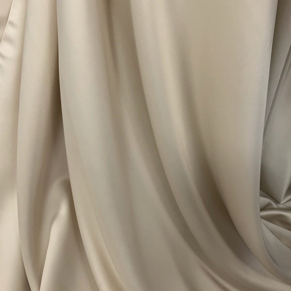 Cream Two Piece Prom Dress π - Picture 5 of 6